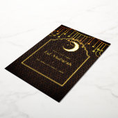 Geometrische Eid Mubarak Folie Holiday Kaart (Gedraaid)