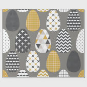 Geometrische eieren cadeaupapier (Vlak)