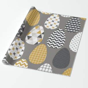 Geometrische eieren cadeaupapier