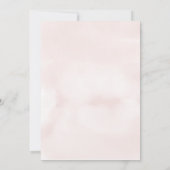 Geometrische elegante Waterverf Blush Roos Save The Date (Achterkant)