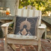 Geometrische elegantie buiten buitenkussen (Stoel)