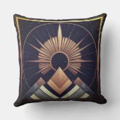 Geometrische elegantie buiten buitenkussen (Achterkant)