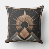 Geometrische elegantie buiten buitenkussen (Voorkant)