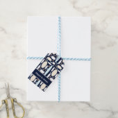 Geometrische Elegantie Cadeaulabel (Met Touw)