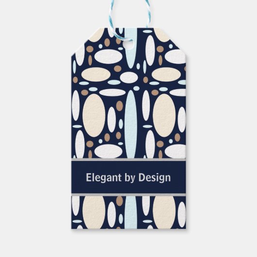 Geometrische Elegantie Cadeaulabel (Voorkant)