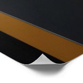 Geometrische elegantie goud en smaragd poster (Hoek)
