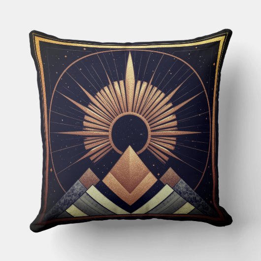 Geometrische elegantie katoen kussen (Achterkant)