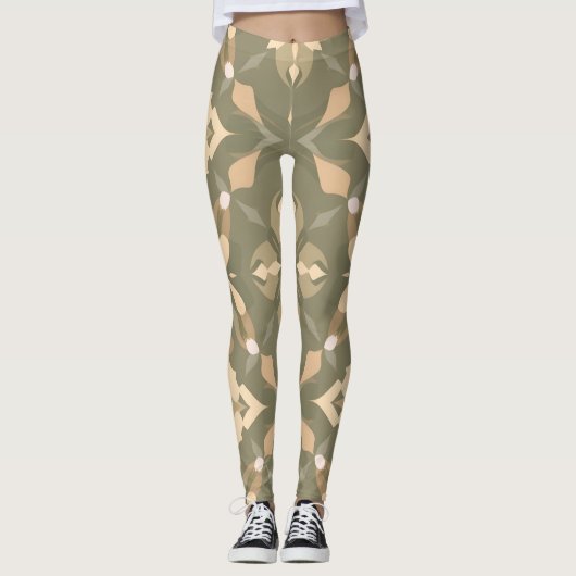 Geometrische elegantie Leggings (Voorkant)