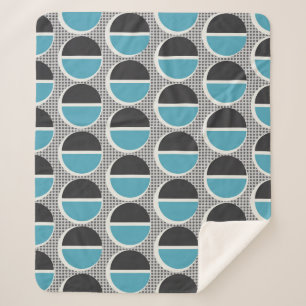 Geometrische elegantie: patroonontwerp. sherpa deken