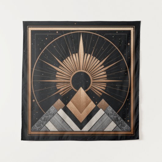 geometrische elegantie wandkleed (Voorkant)