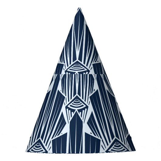 Geometrische elementen: gestileerd modern patroon feesthoedjes (Voorkant)