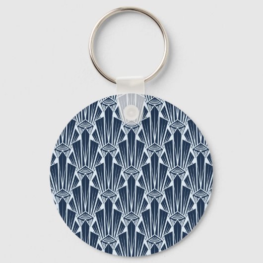 Geometrische elementen: gestileerd modern patroon sleutelhanger (Voorkant)