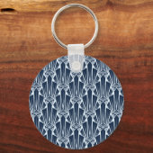 Geometrische elementen: gestileerd modern patroon sleutelhanger (Voorkant)