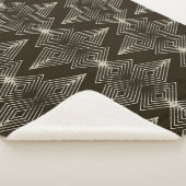 Geometrische elementen,  naadloos ornament. sherpa deken (3/4)