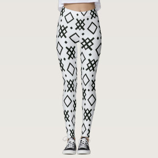 Geometrische elementen naadloos patroon van vormen leggings