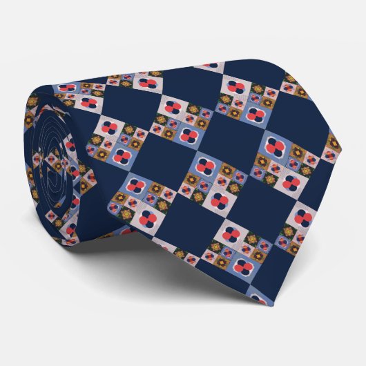 Geometrische elementen stropdas (Opgerold)