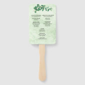 Geometrische elyptusboringen handwaaier (Achterkant)