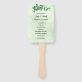 Geometrische elyptusboringen handwaaier (Voorkant)