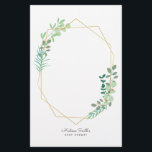 Geometrische en Greenery Baby shower Party Favor Briefpapier<br><div class="desc">Hier beschikbaar:
http://www.zazzle.com/selectpartysupplies</div>