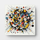 Geometrische energie burst - Abstracte cirkel kuns Fotoplaat (Voorkant)