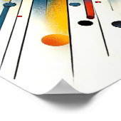 Geometrische energie burst - Abstracte cirkel kuns Poster (Hoek)