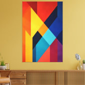 Geometrische Energie Canvas Afdruk (Insitu (Woonkamer))