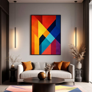 Geometrische Energie Canvas Afdruk