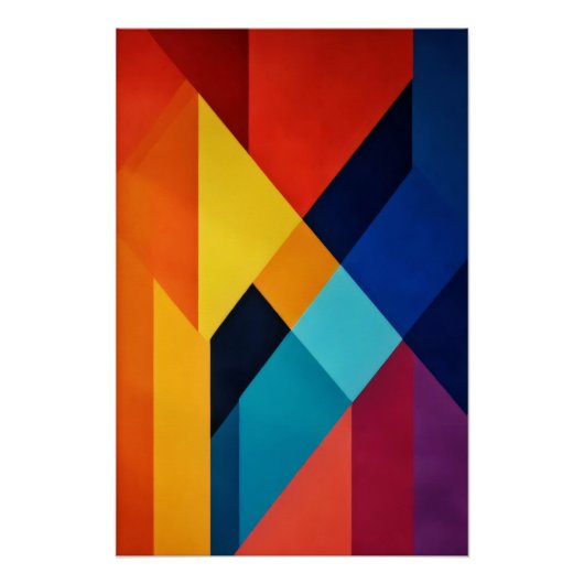 Geometrische Energie Perfect Poster (Voorkant)