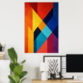 Geometrische Energie Poster (Thuiskantoor)