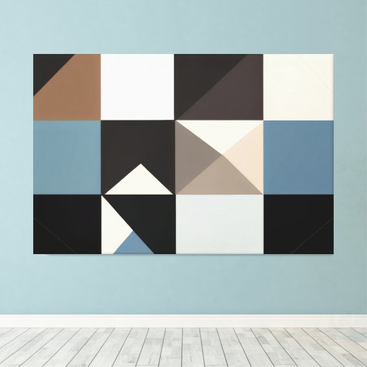 Geometrische Essentie Canvas Afdruk (Insitu (Houten vloer))