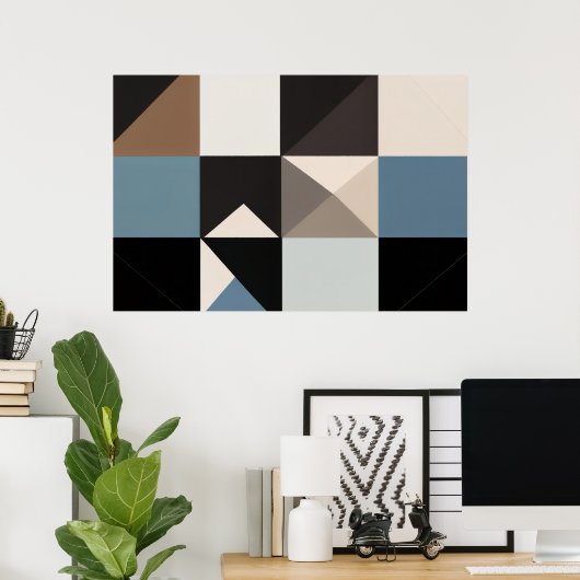 Geometrische Essentie Poster (Thuiskantoor)