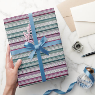 geometrische etnische stammoederpatroon van Amerik Cadeaupapier
