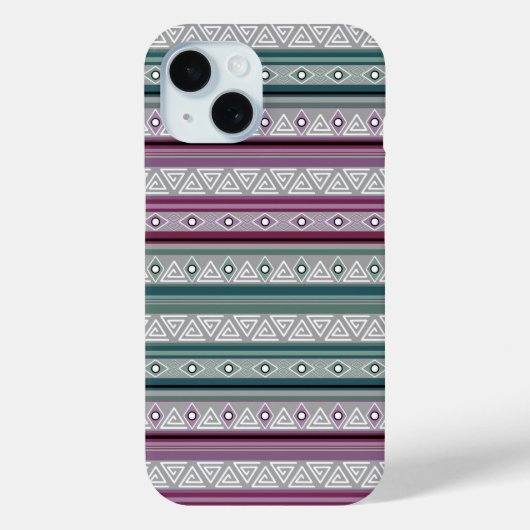 geometrische etnische stammoederpatroon van Amerik Case-Mate iPhone Case (Achterkant)
