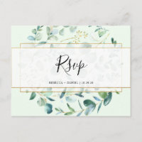 Geometrische Eucalyptus Greenery Rsvp