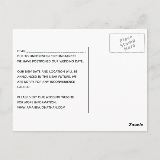 Geometrische Eucalyptus Wedding Verandering van Pl Briefkaart (Achterkant)