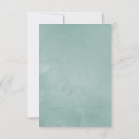 Geometrische EucalyptusBaby shower Bedankkaart (Achterkant)