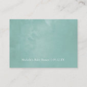 Geometrische EucalyptusBaby shower Luieraffel Informatiekaartje (Achterkant)