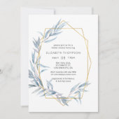 Geometrische EucalyptusVrijgezellenfeest Kaart (Voorkant)