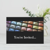 Geometrische Eyeshadow Makeup Kaart (Staand voorkant)