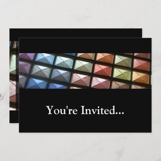 Geometrische Eyeshadow Makeup Kaart (Voorkant / Achterkant)