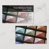 Geometrische Eyeshadow Makeup Visitekaartje (Voorkant / Achterkant)