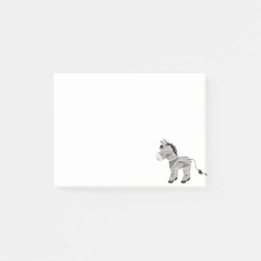 Geometrische ezel post-it® notes (Voorkant)