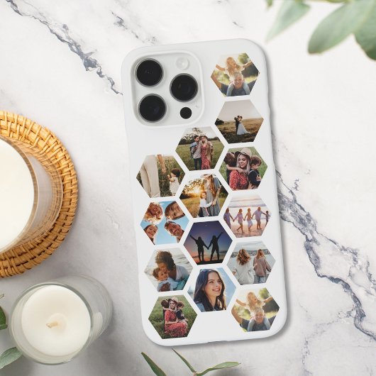 Geometrische familie fotocollage Case-Mate iPhone case