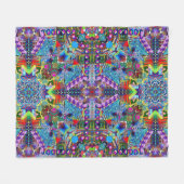 Geometrische Fantassie Fleece Deken (Voorkant (Horizontaal))