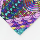 Geometrische Fantassie Fleece Deken (Hoek)