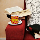 Geometrische fascefuchsie Mok