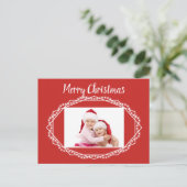 Geometrische feestdag Briefkaart met reservefoto's (Staand voorkant)