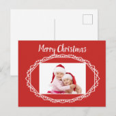 Geometrische feestdag Briefkaart met reservefoto's (Voorkant / Achterkant)