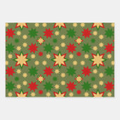 Geometrische feestdag inpakpapier vel (Voorkant)