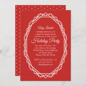 Geometrische feestdag Sparkle Corporate Party Kaart (Voorkant / Achterkant)